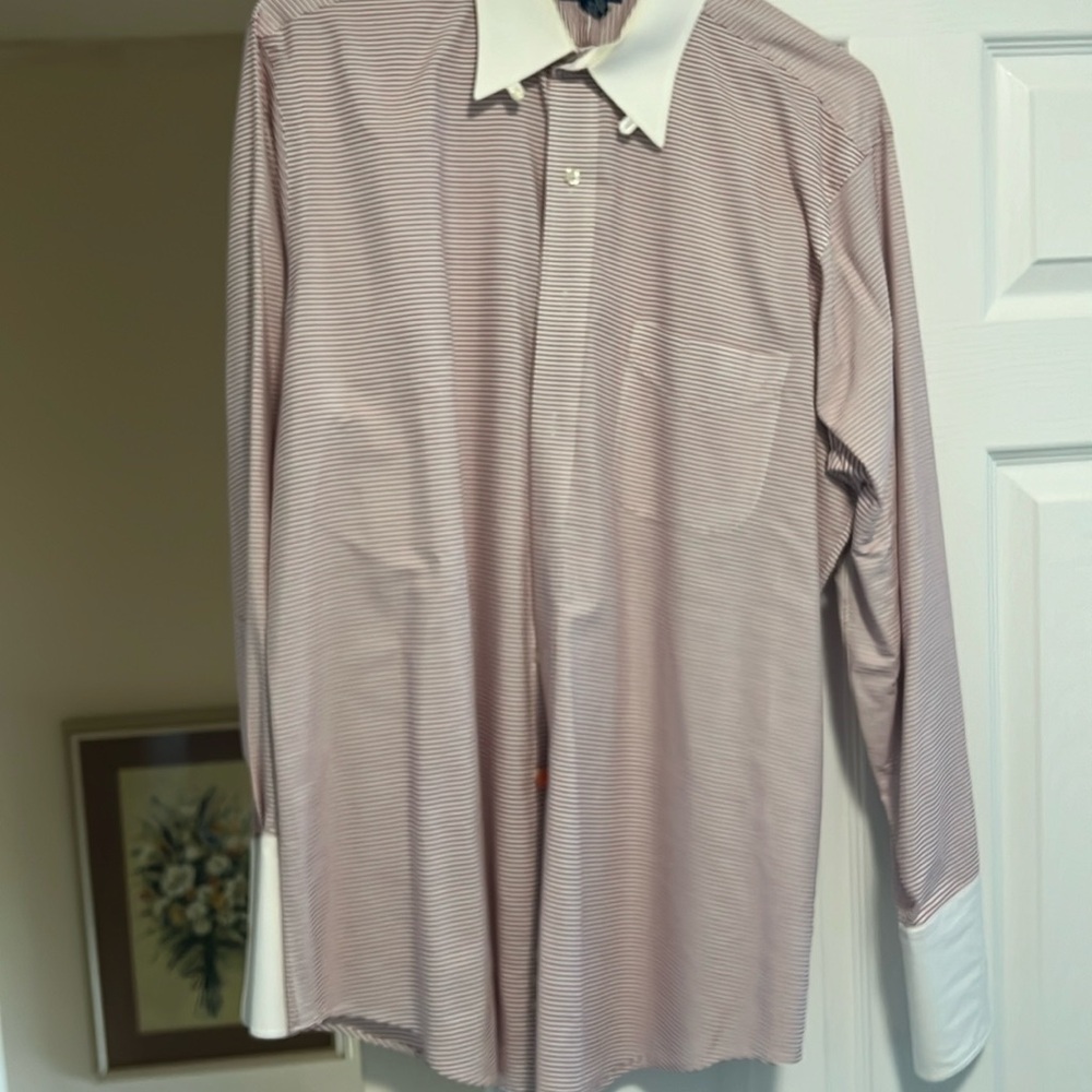 Long Sleeve French Cuff burgundy color